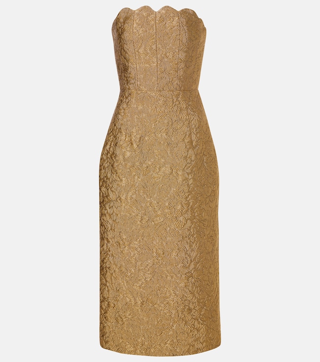 Marcella floral brocade cocktail dress | Markarian