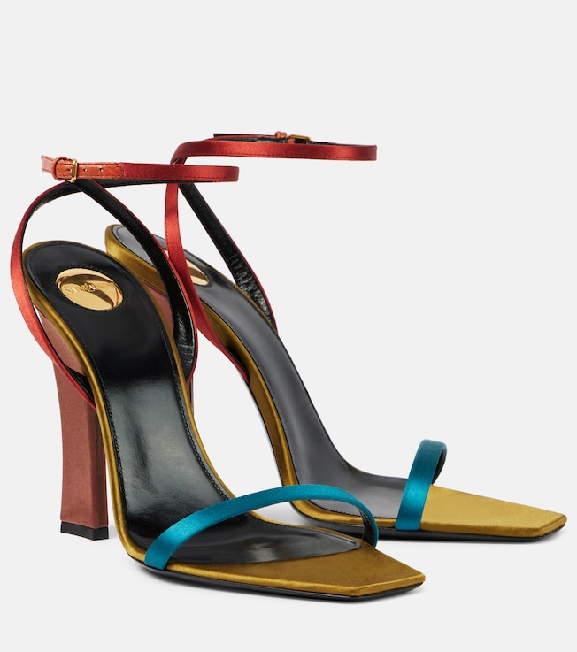 Dominique 110 crêpe satin sandals | Saint Laurent