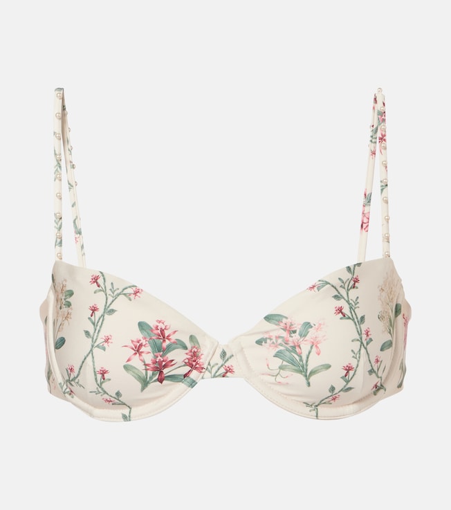 Magdalena floral bikini top | Agua by Agua Bendita