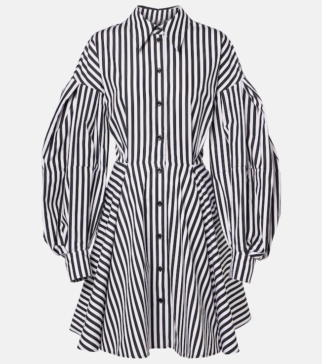 Striped cotton poplin midi dress | Nina Ricci