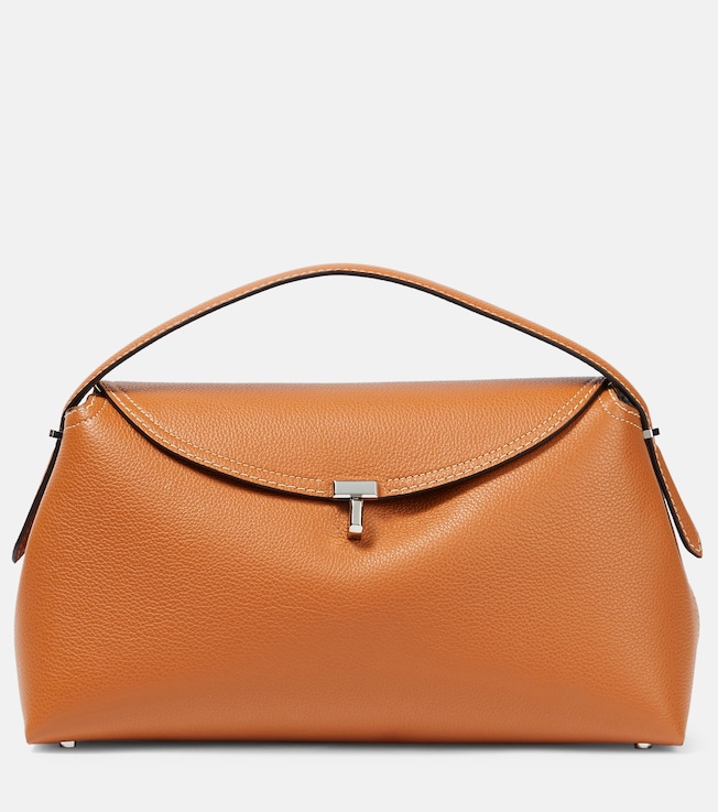 T-Lock Medium leather tote bag | Toteme
