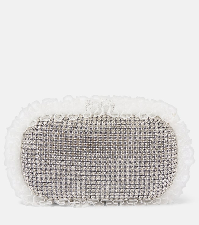 x Christopher Kane crystal-embellished clutch | Self-Portrait