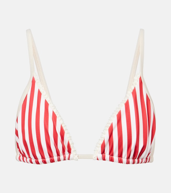 Candy striped triangle bikini top | Bananhot