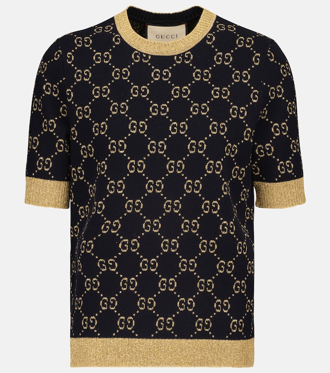 Cotton-blend lamé top | Gucci