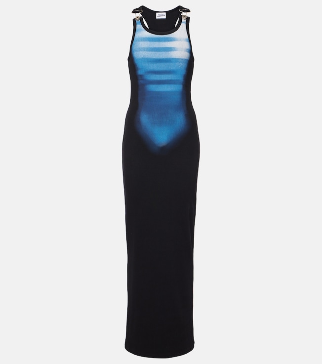 Le Male cotton-blend jersey maxi dress | Jean Paul Gaultier