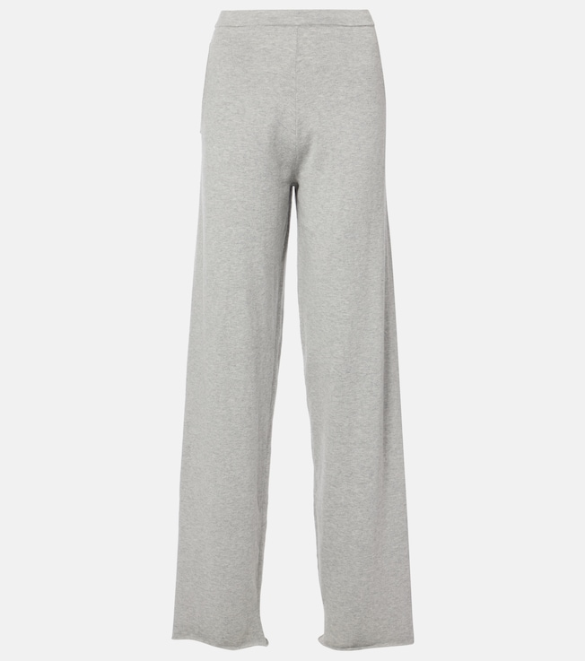 N°353 Relax cotton and cashmere wide-leg pants | Extreme Cashmere