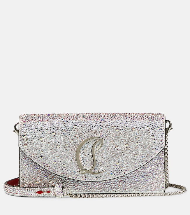 Loubi54 embellished leather clutch | Christian Louboutin
