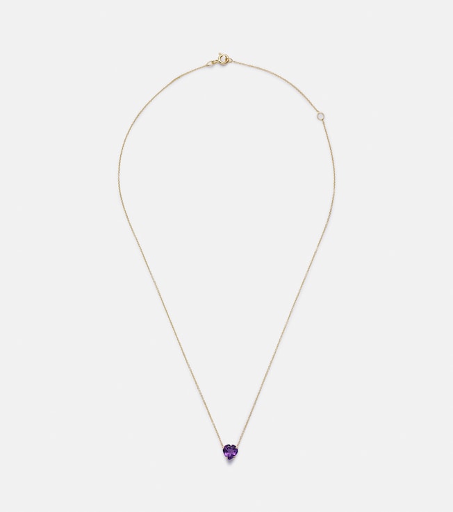 Honor's Lilac Heart 14kt gold necklace with amethyst | Roxanne First