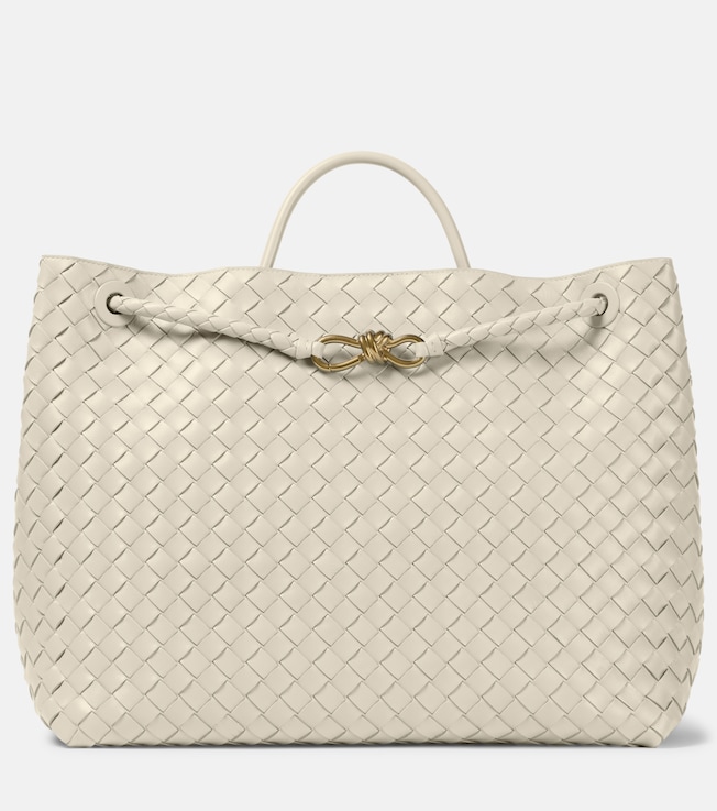 Andiamo Large Intrecciato leather tote bag | Bottega Veneta