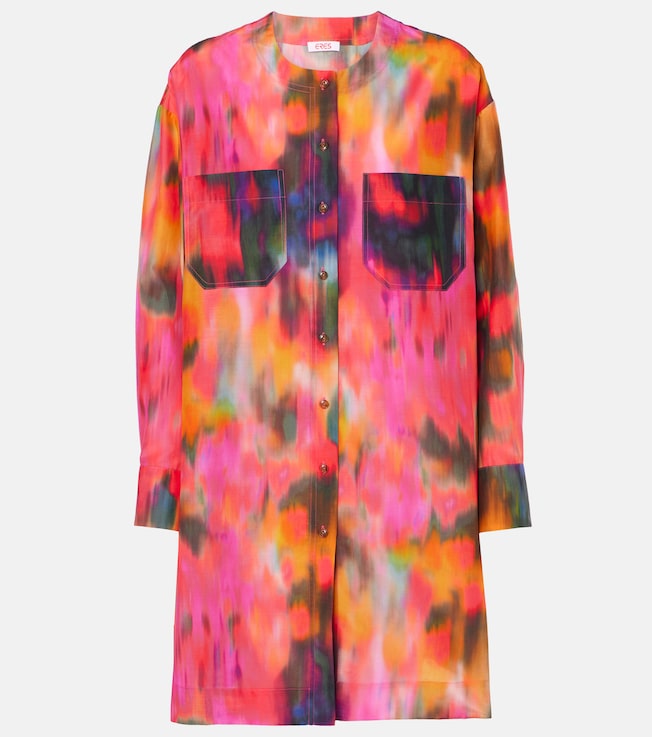 Galaxie cotton and silk shirt dress | Eres