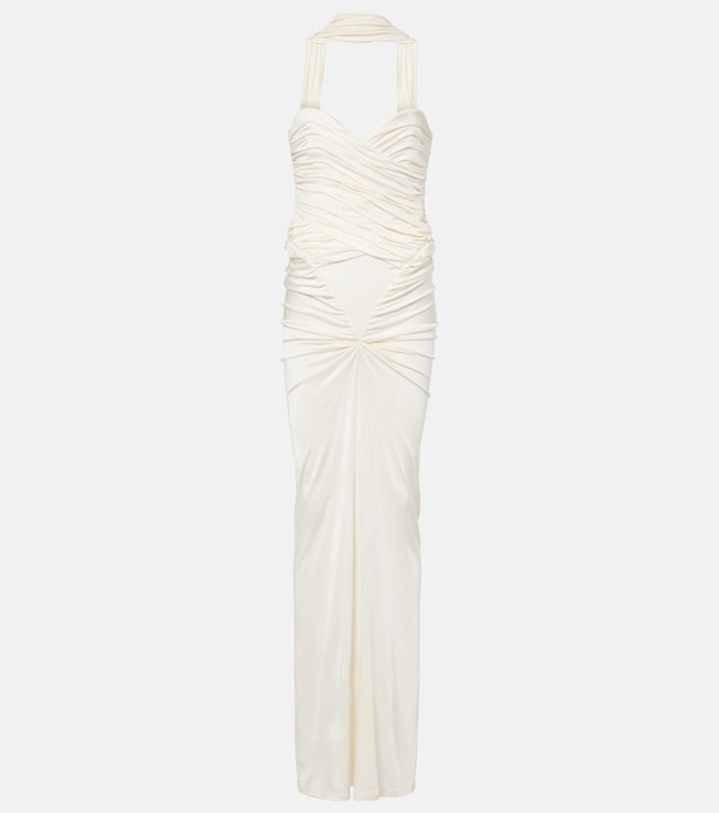 Samsara ruched strapless gown | The New Arrivals Ilkyaz Ozel