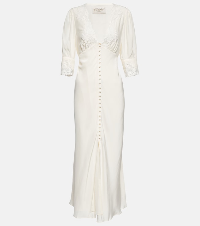 Bridal Simone embroidered maxi dress | Rixo