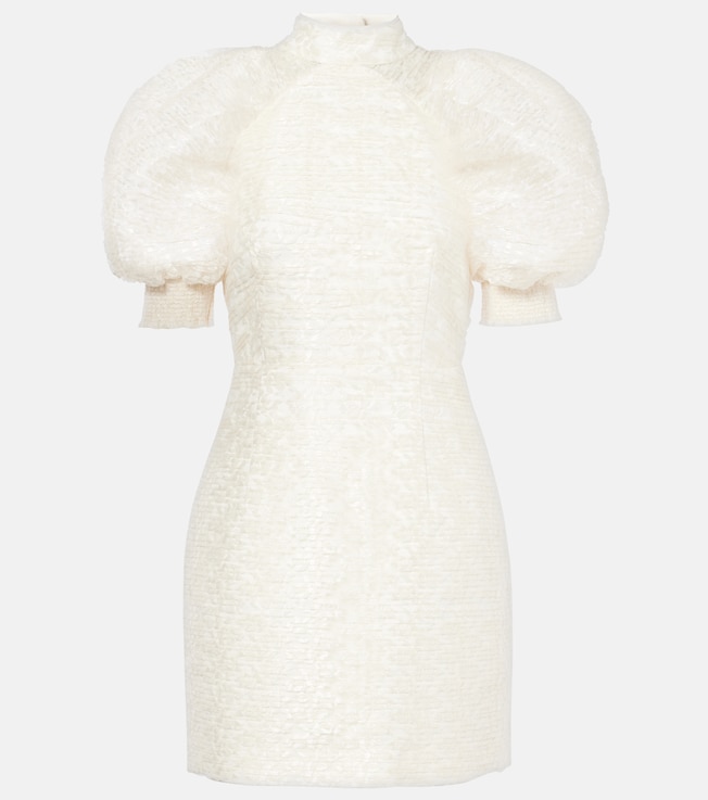 Bridal pleated lace minidress | Rotate
