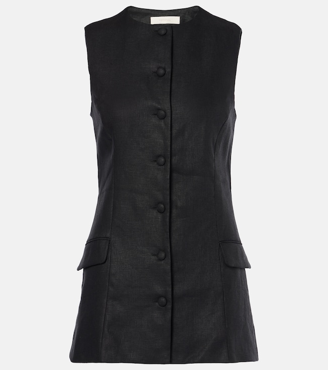 Jane linen vest | Faithfull