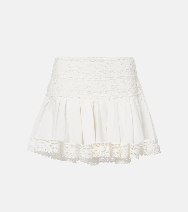 Violanaga linen and cotton midi skirt | Marant Etoile