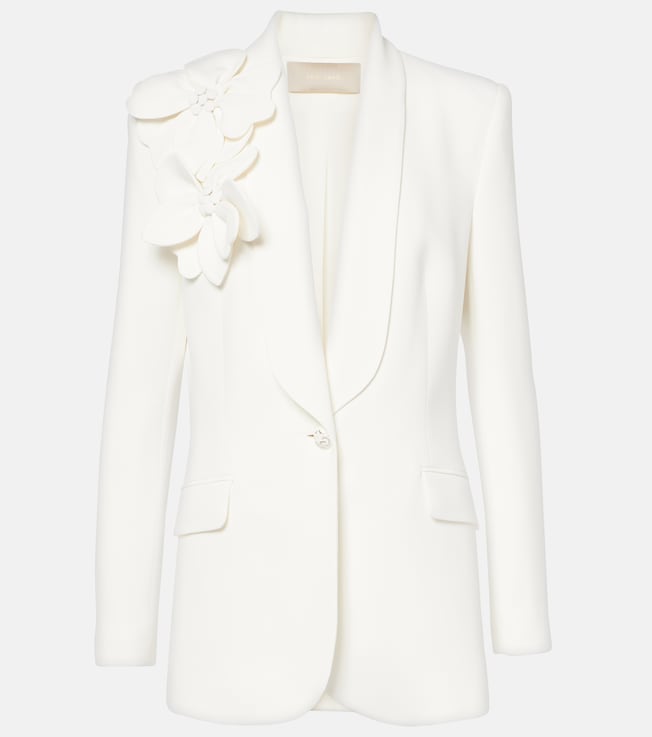 Floral-appliqué blazer | Elie Saab