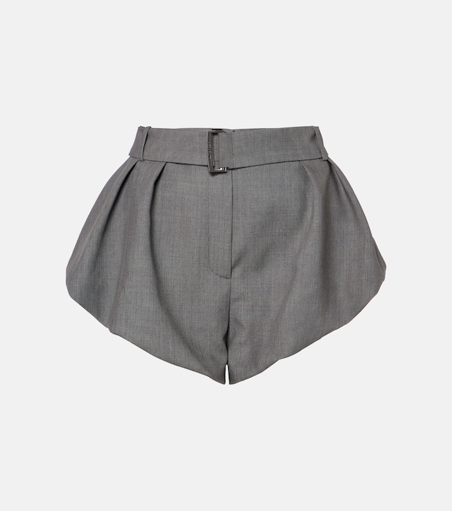 High-rise wool and silk shorts | Magda Butrym