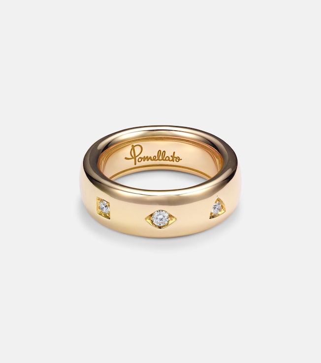 Iconica 18kt rose gold ring with diamonds | Pomellato