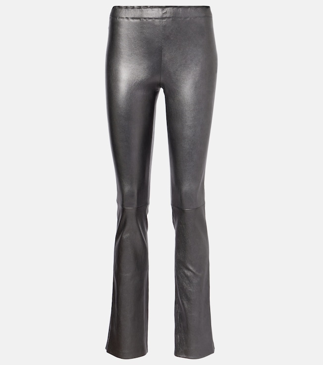 JP Long leather flared pants | Stouls