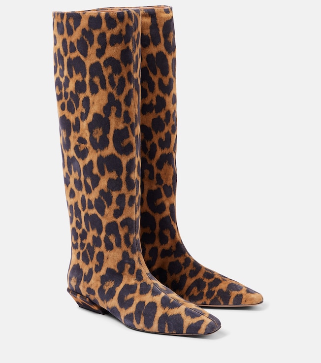 Bettina 25 suede knee-high boots | Paris Texas