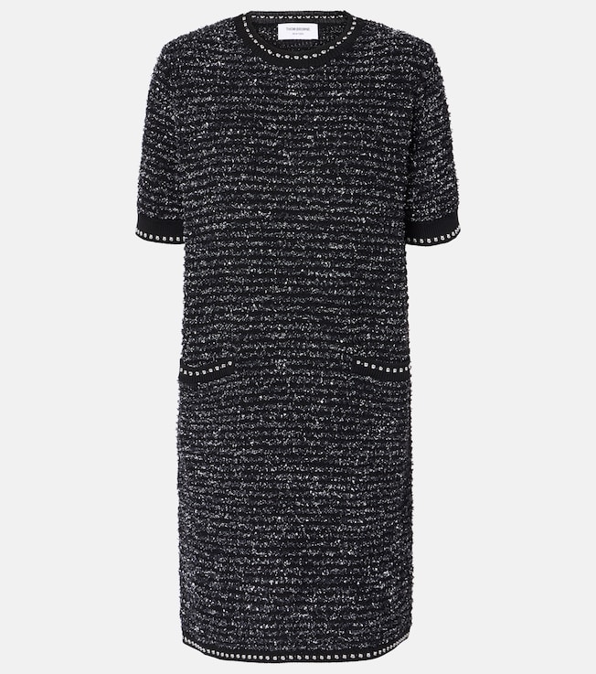 Cotton-blend tweed minidress | Thom Browne