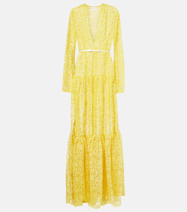 Tiered Guipure lace gown | Giambattista Valli