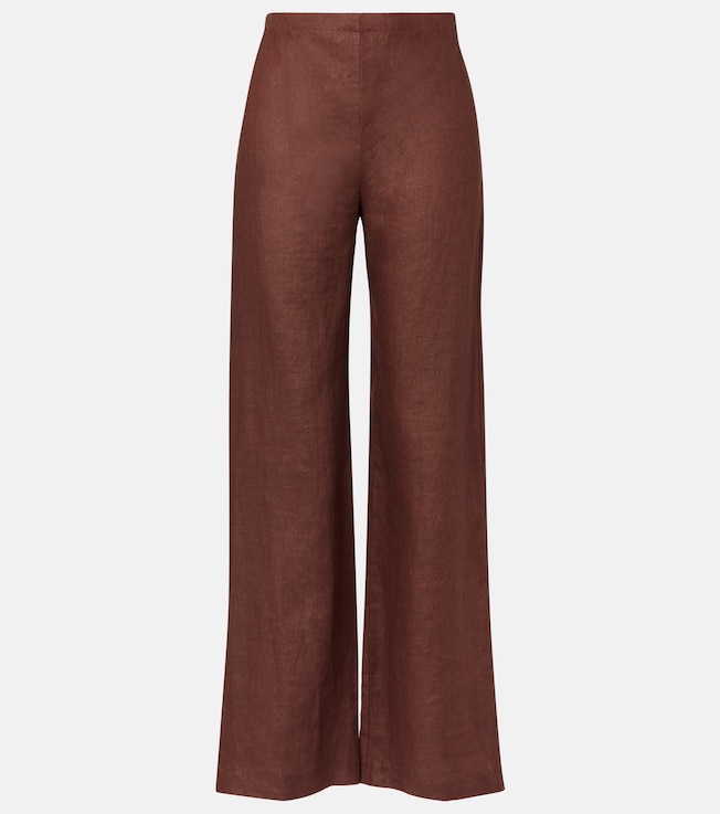 Ilride high-rise linen straight pants | Faithfull