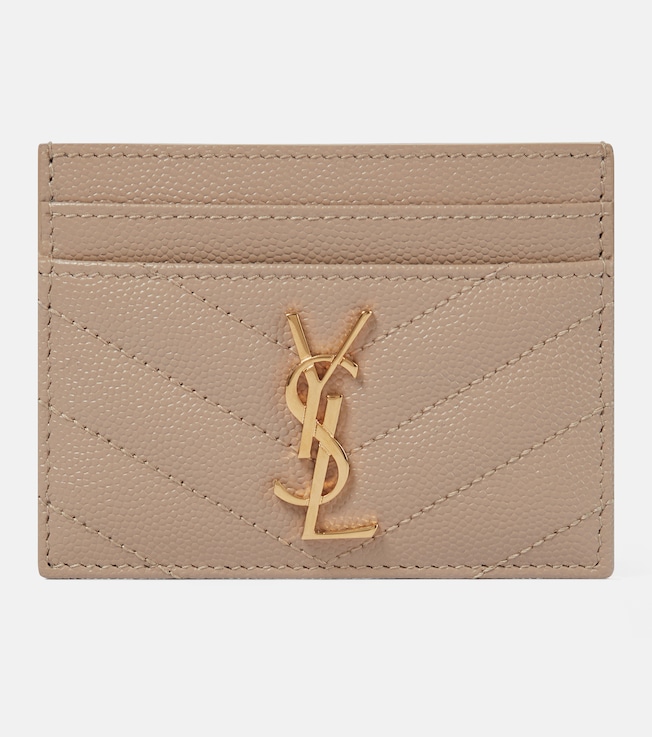 Monogram leather card holder | Saint Laurent