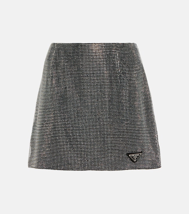 Crystal-embellished miniskirt | Prada