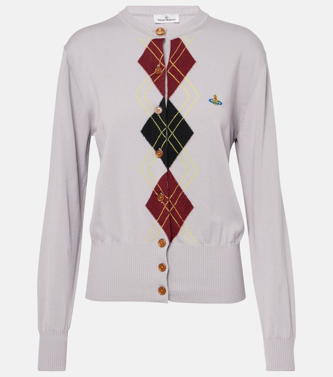 Argyle cotton and wool cardigan | Vivienne Westwood