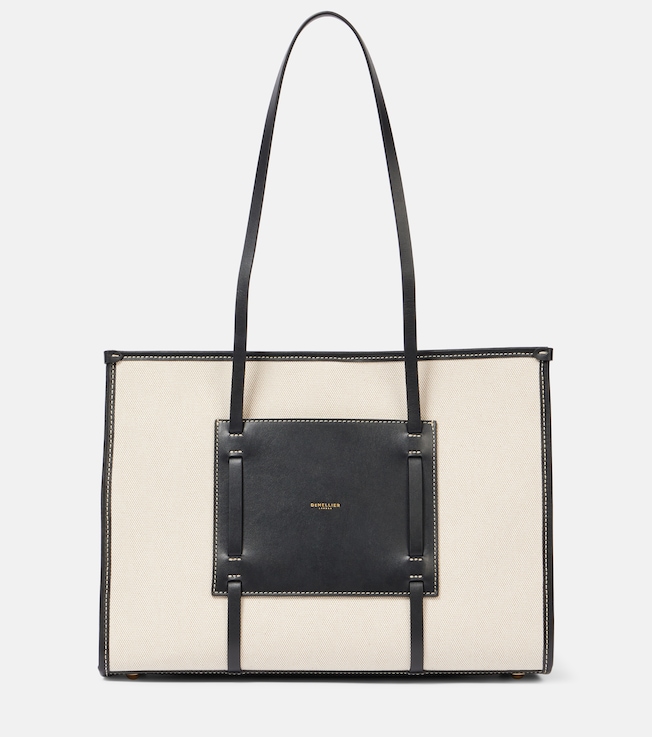 Capri leather-trimmed tote bag | DeMellier