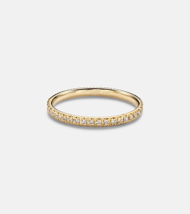14kt yellow gold eternity ring with diamonds | Sydney Evan