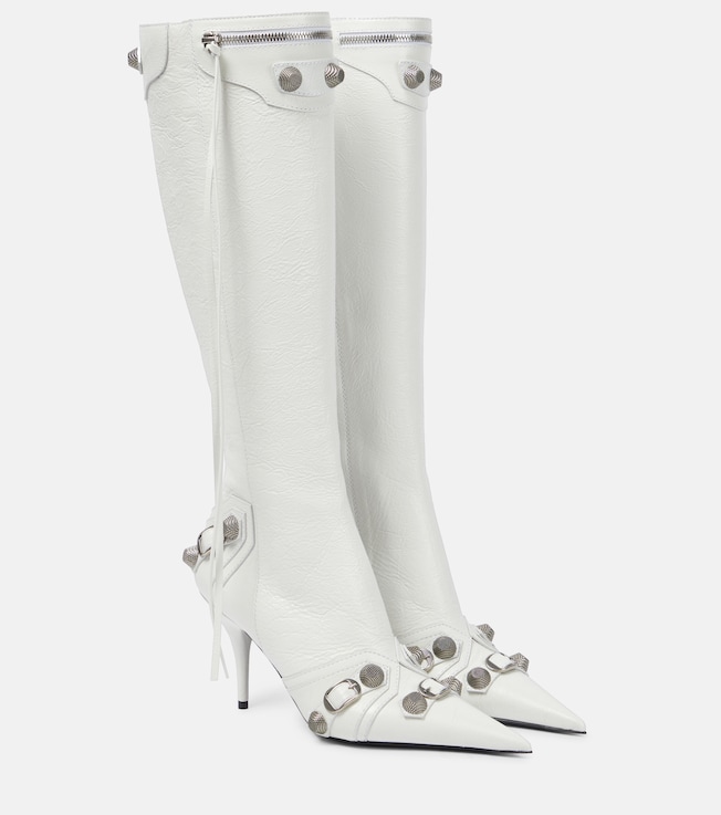 Cagole leather knee-high boots | Balenciaga