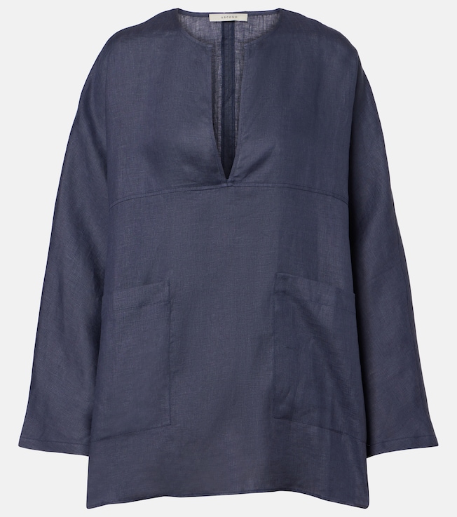 Oversized linen top | Asceno