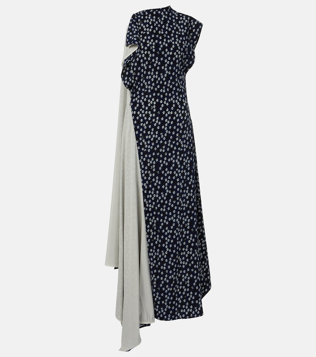 Devyn floral draped maxi dress | Proenza Schouler