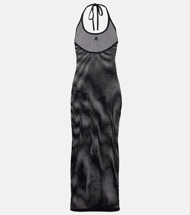 Holistic sheer cotton midi dress | Courrèges