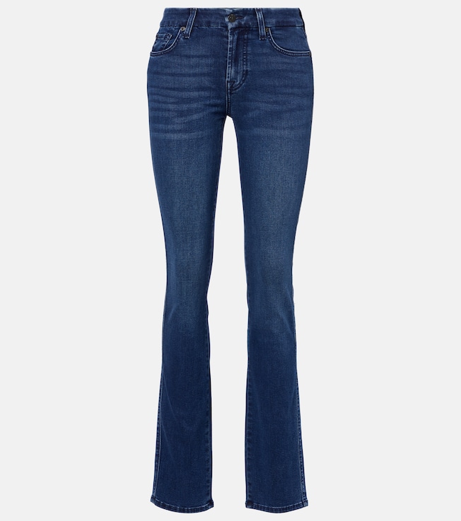 Kimmie mid-rise straight jeans | 7 For All Mankind
