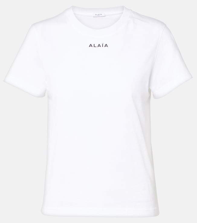 Printed cotton jersey T-shirt | Alaïa