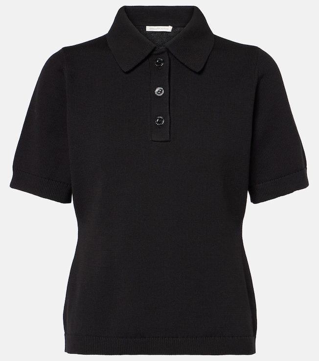 Fairlie cotton jersey polo shirt | Emilia Wickstead