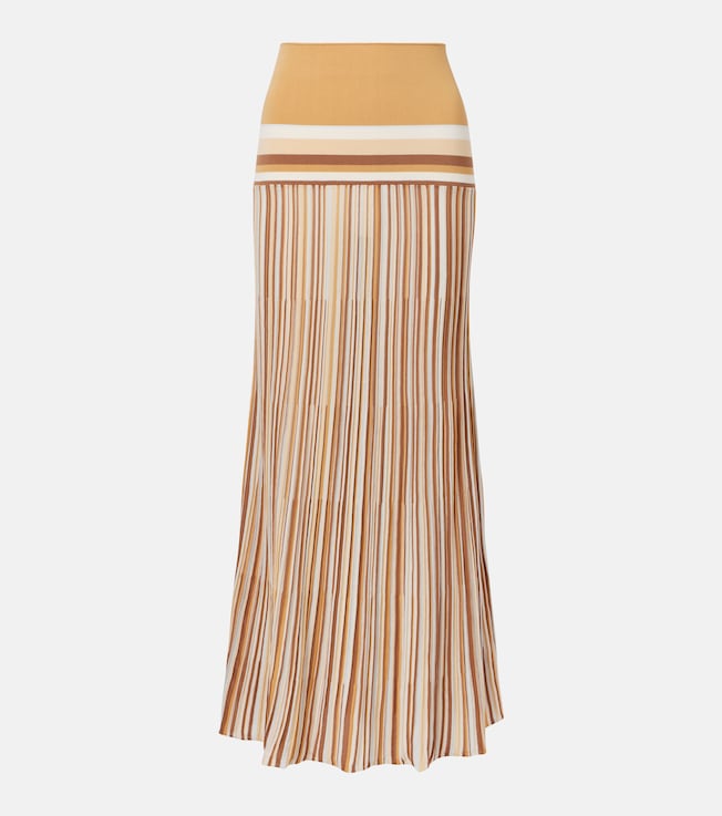 Citara striped cotton-blend maxi skirt | Faithfull