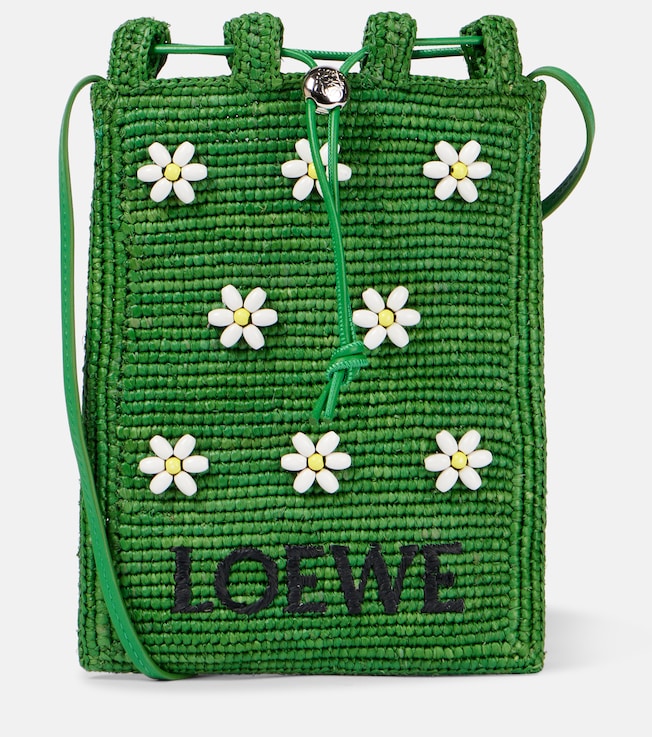 Paula's Ibiza Flowers pouch with strap | Loewe