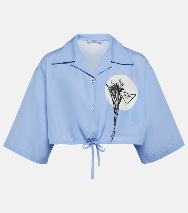 Floral cropped shirt | Prada
