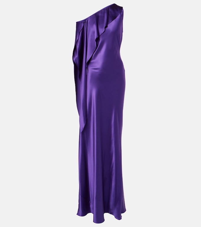 Lizzie silk-blend charmeuse gown | Ralph Lauren Collection