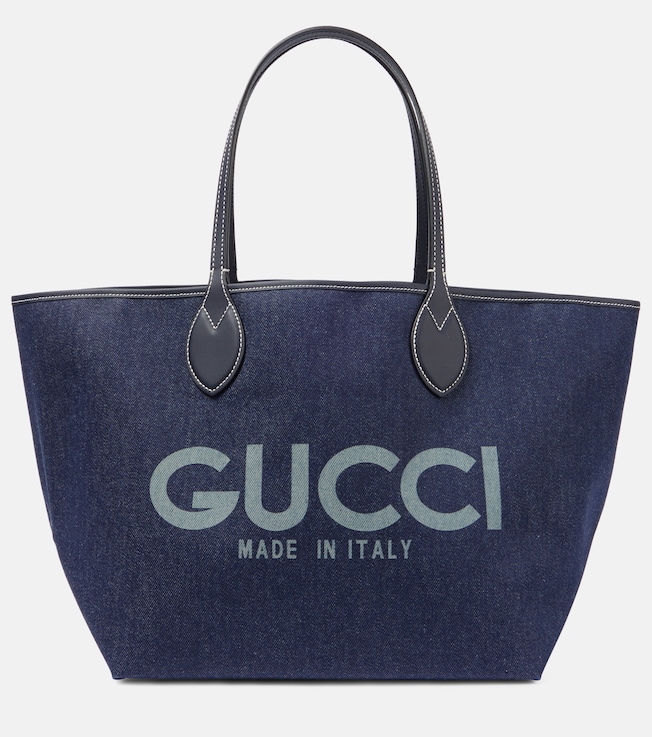 Totissima Large logo denim shopper | Gucci