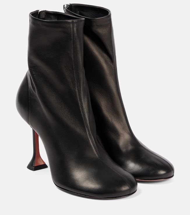 Iris 95 leather ankle boots | Amina Muaddi