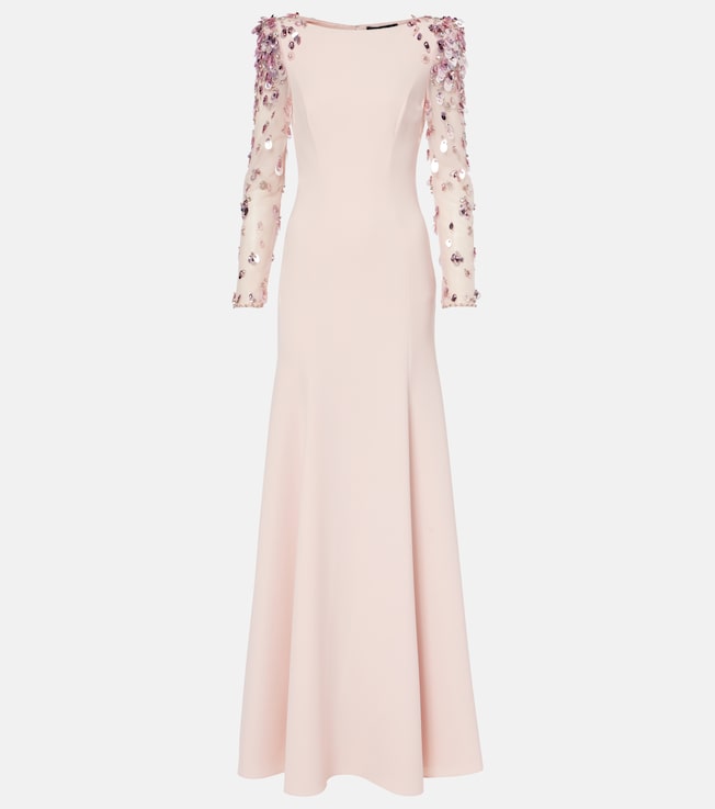 Embellished crêpe gown | Jenny Packham