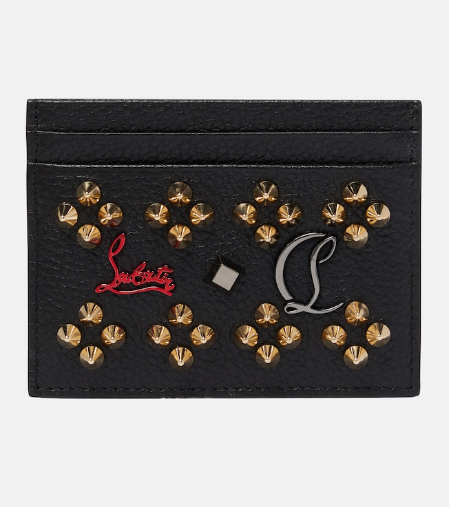 Kios studded leather card holder | Christian Louboutin