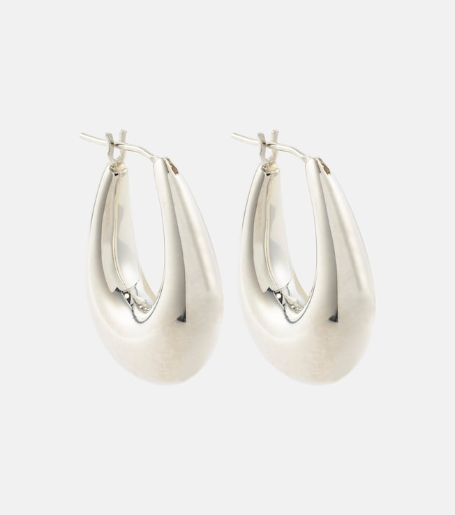 Etruscan Large sterling silver hoop earrings | Sophie Buhai