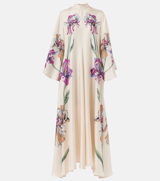 Magnifico floral silk twill kaftan | La DoubleJ