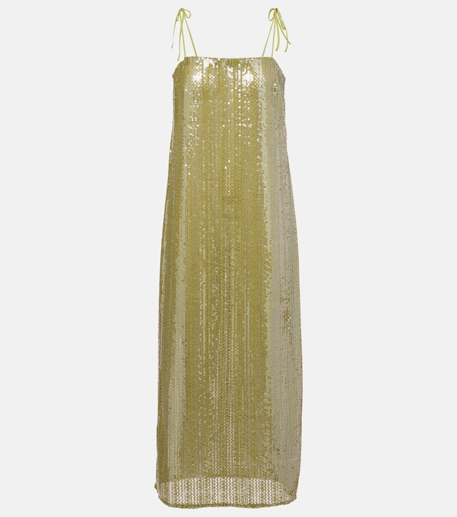 Solid Sequins midi dress | Adriana Degreas